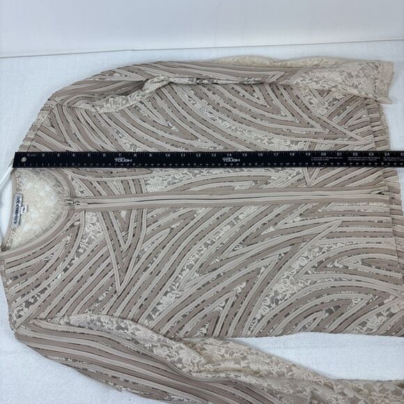 Alexandra Rosati Women's Size 10 Cream Lace Tank Top W/ Matching Dual Zip Jacket - Picture 16 of 16